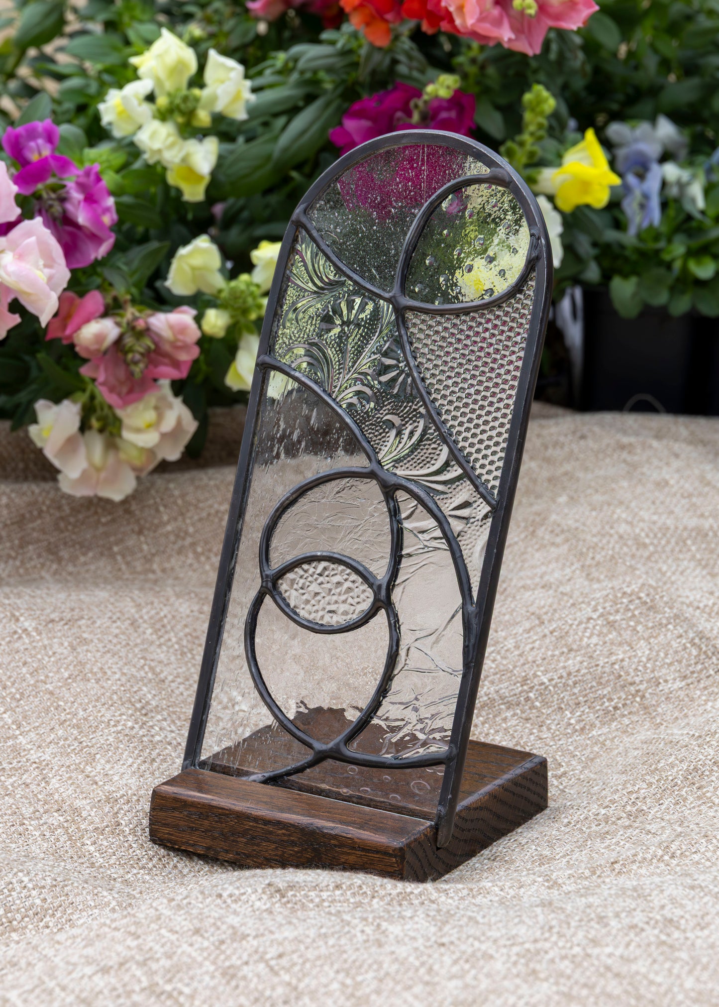 ARCH "AIR" • Stained Glass Art • Freestanding Panel