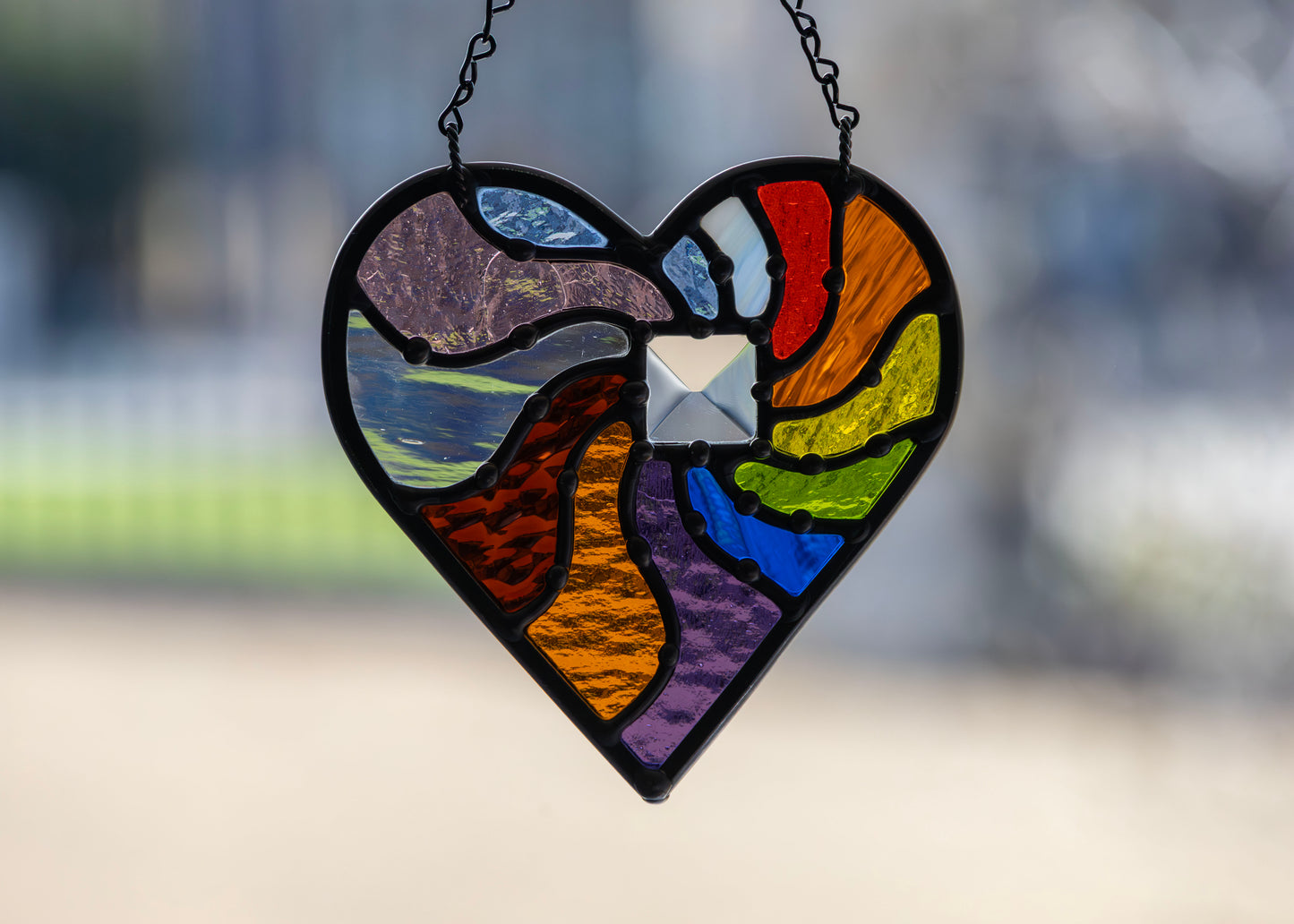 Beaming Heart • Stained Glass Pattern • Digital Download • HOBBY LICENSE