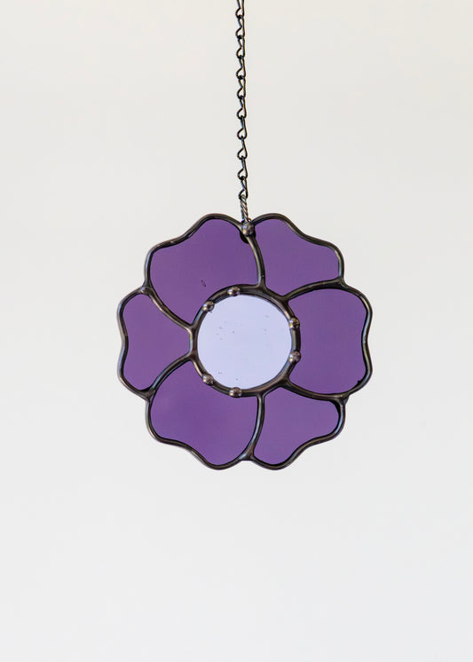 BLOSSOM SUNCATCHER "PURPLE" • Stained Glass Art • Suncatcher