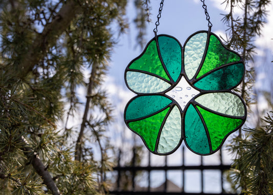 Clover Star • Stained Glass Pattern • Digital Download • HOBBY LICENSE