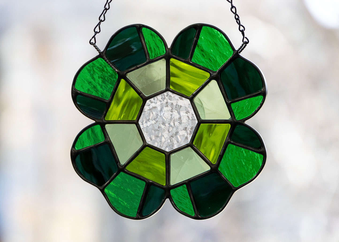 Clover Gem • Stained Glass Pattern • Digital Download • HOBBY LICENSE