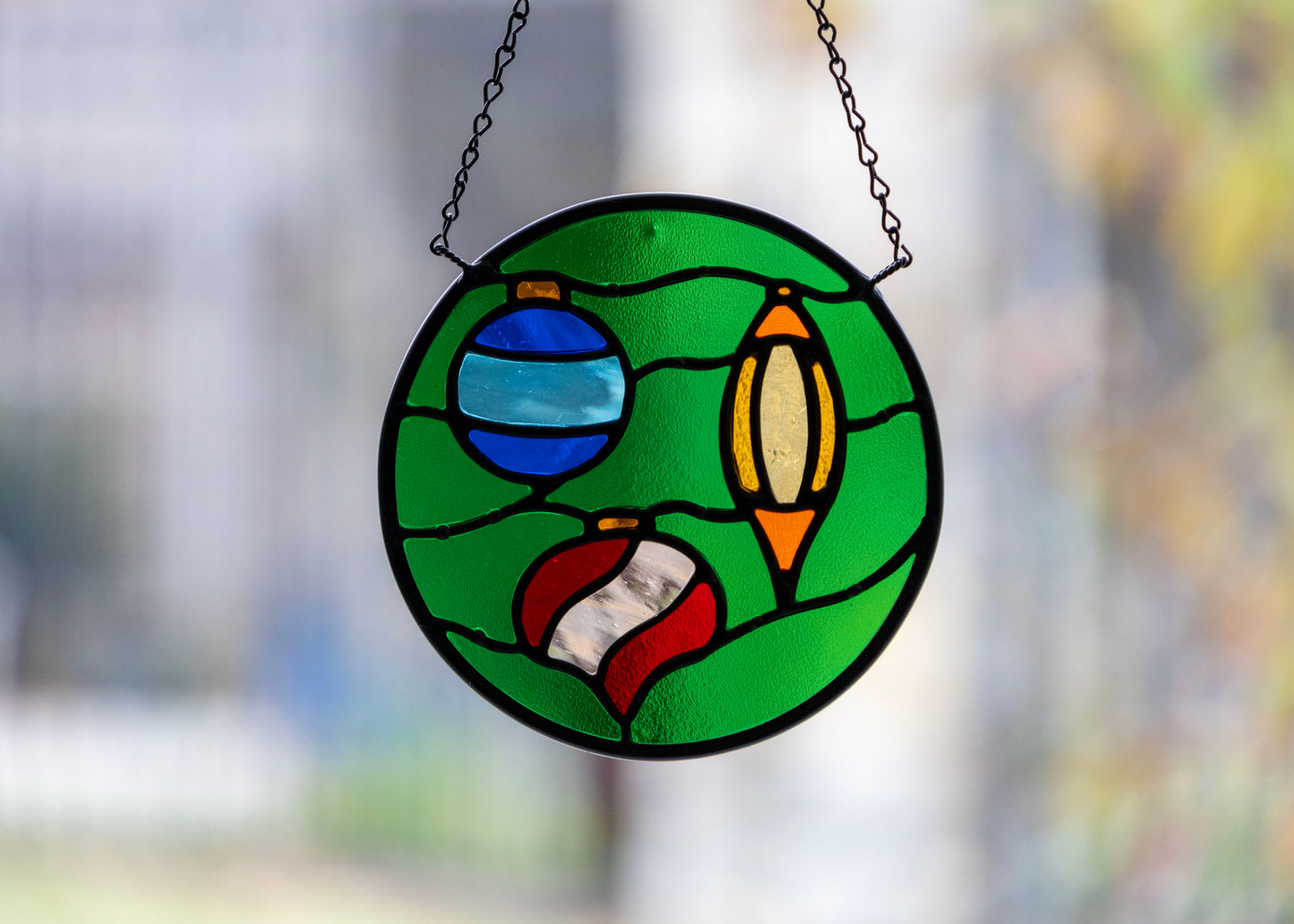 Holiday Baubles • Stained Glass Pattern • Digital Download • HOBBY LICENSE