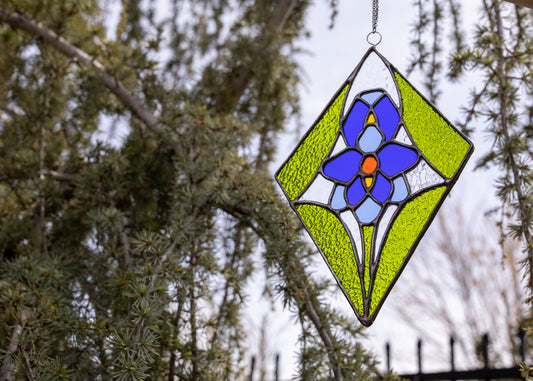 Iris Diamond • Stained Glass Pattern • Digital Download • HOBBY LICENSE