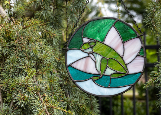 Lily Pad Frog • Stained Glass Pattern • Digital Download • HOBBY LICENSE