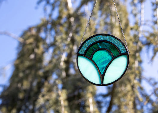 Mod Flower Suncatcher • Stained Glass Pattern • Digital Download • HOBBY LICENSE