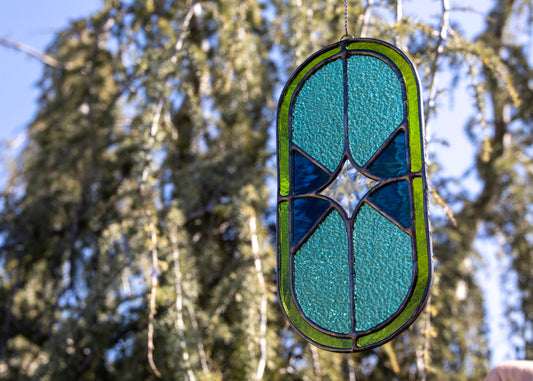 Radial Oval • Stained Glass Pattern • Digital Download • HOBBY LICENSE