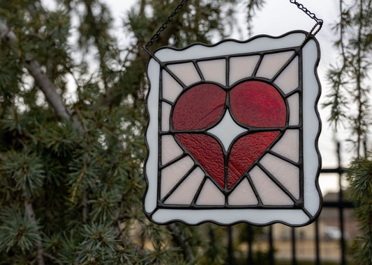 Starry Heart Stamp • Stained Glass Pattern • Digital Download • HOBBY LICENSE