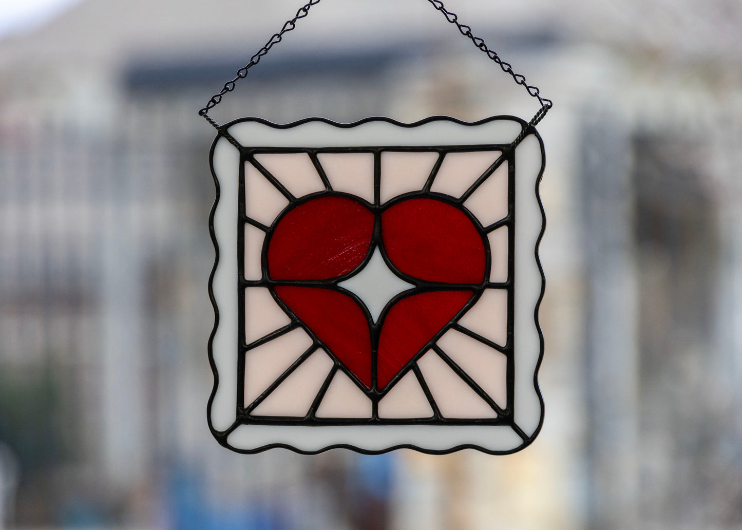 Starry Heart Stamp • Stained Glass Pattern • Digital Download • HOBBY LICENSE