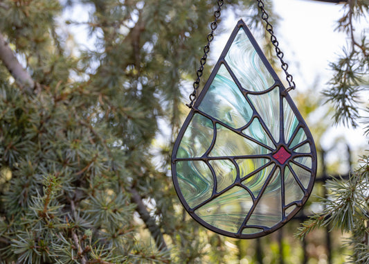 Teardrop Web • Stained Glass Pattern • Digital Download • HOBBY LICENSE