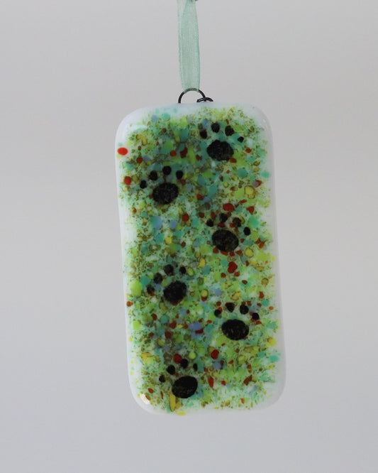 SMALL WALKING PAWS "COOL MIX" • Fused Glass Art