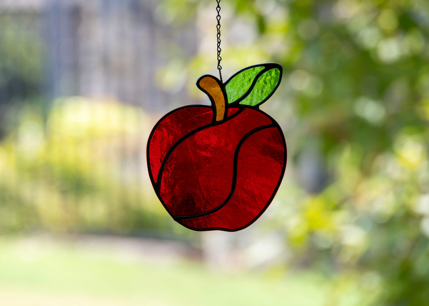 Apple Suncatcher • Stained Glass Pattern • Digital Download • HOBBY LICENSE