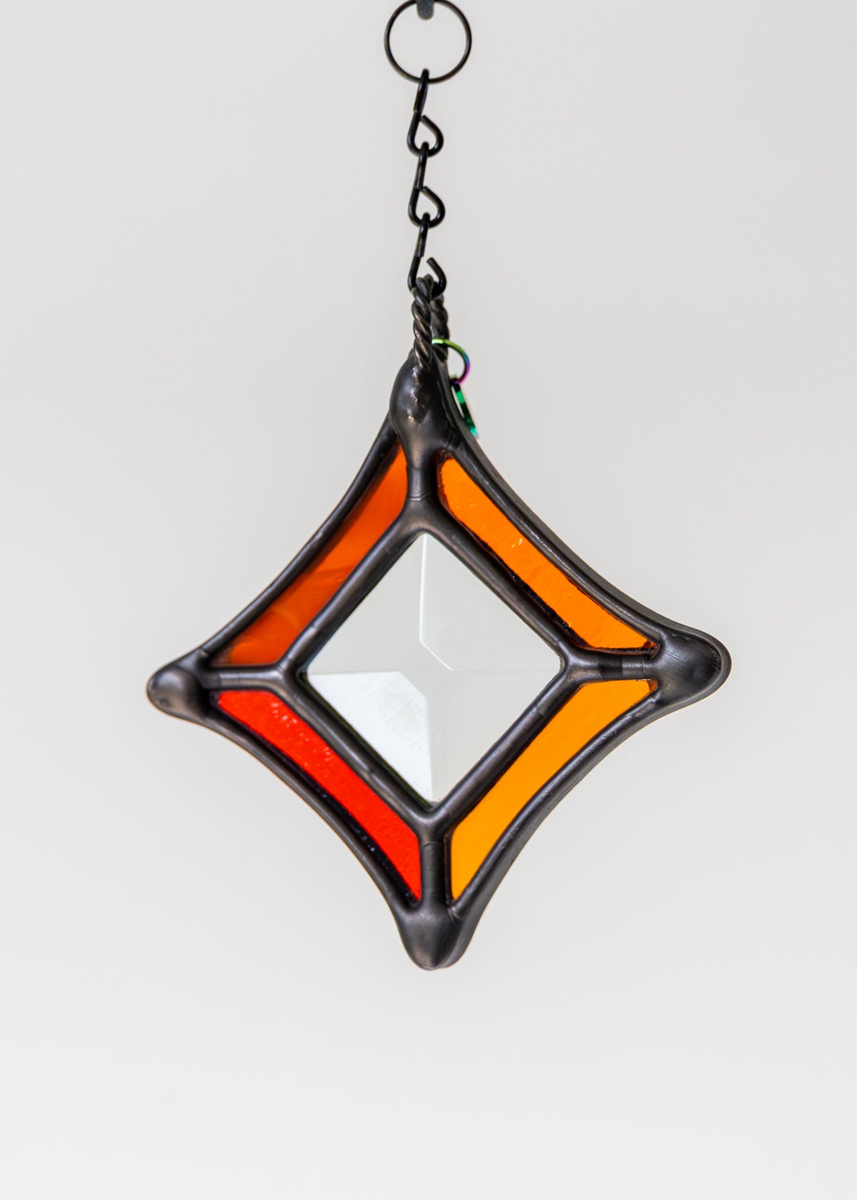 BEVEL STARS "CLEAR" • Stained Glass Art • Suncatcher