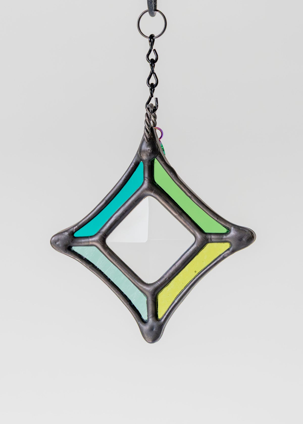 BEVEL STARS "CLEAR" • Stained Glass Art • Suncatcher