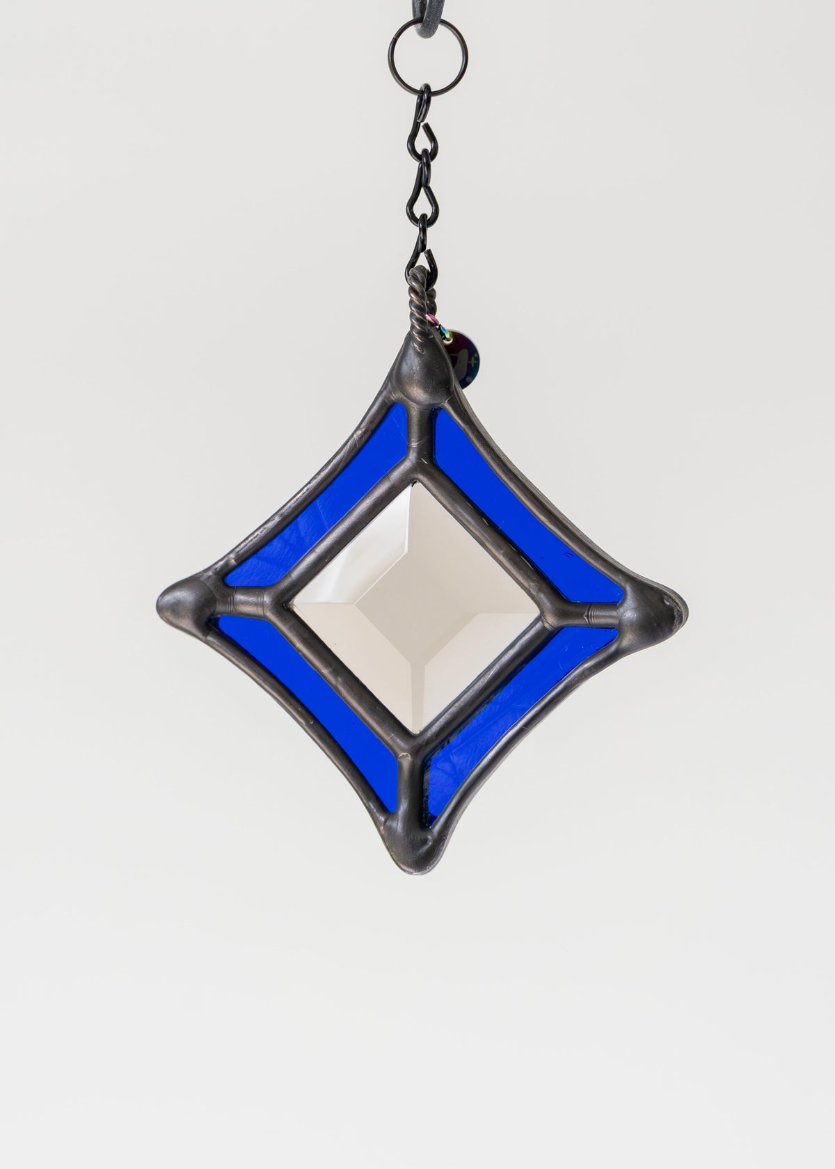 BEVEL STARS "SMOKE" • Stained Glass Art • Suncatcher