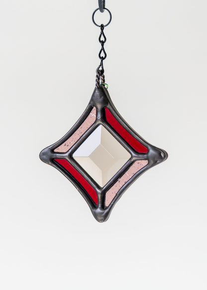 BEVEL STARS "SMOKE" • Stained Glass Art • Suncatcher