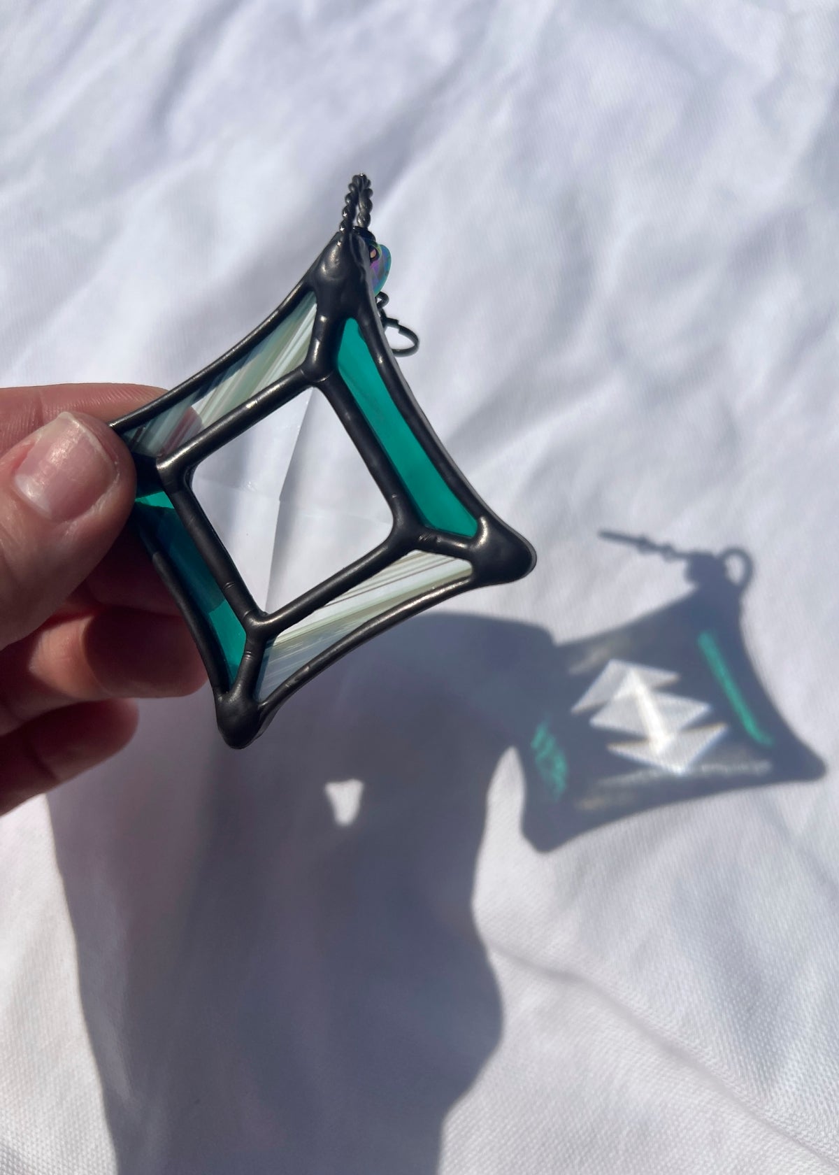 BEVEL STARS "CLEAR" • Stained Glass Art • Suncatcher