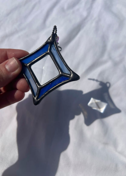 BEVEL STARS "CLEAR" • Stained Glass Art • Suncatcher