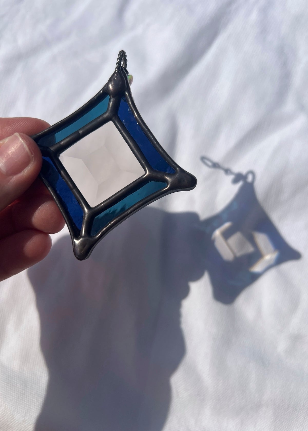 BEVEL STARS "SMOKE" • Stained Glass Art • Suncatcher