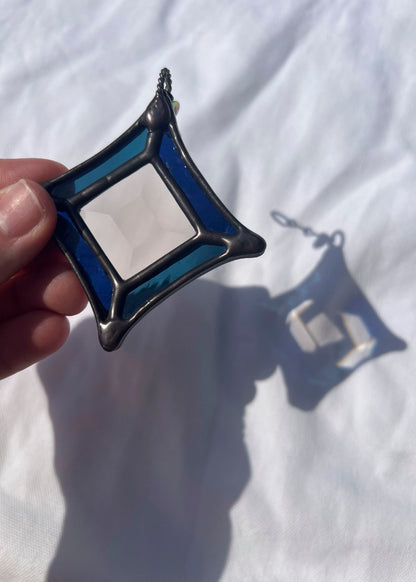 BEVEL STARS "SMOKE" • Stained Glass Art • Suncatcher