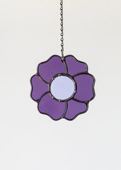 BLOSSOM SUNCATCHER "PURPLE" • Stained Glass Art • Suncatcher