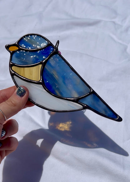 BLUEBIRD "II" • Stained Glass Art • Suncatcher