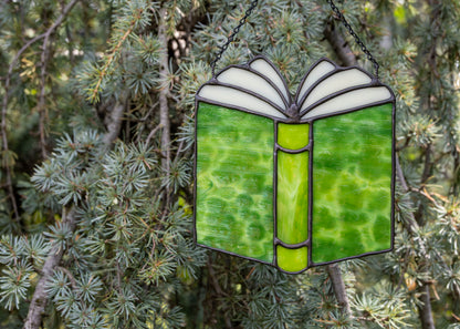 Book Suncatcher • Stained Glass Pattern • Digital Download • HOBBY LICENSE
