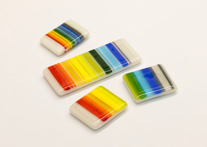 Duo Rainbow Square Magnets