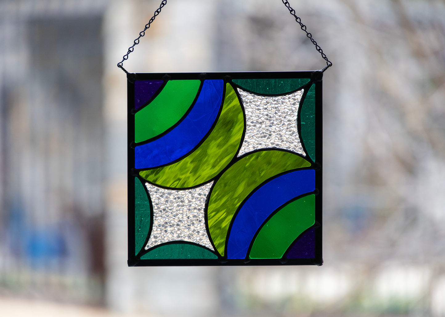 Cosmic Square • Stained Glass Pattern • Digital Download • HOBBY LICENSE