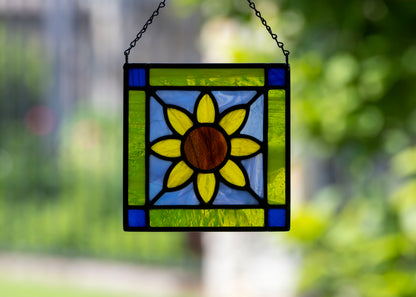 Flower Square • Stained Glass Pattern • Digital Download • HOBBY LICENSE