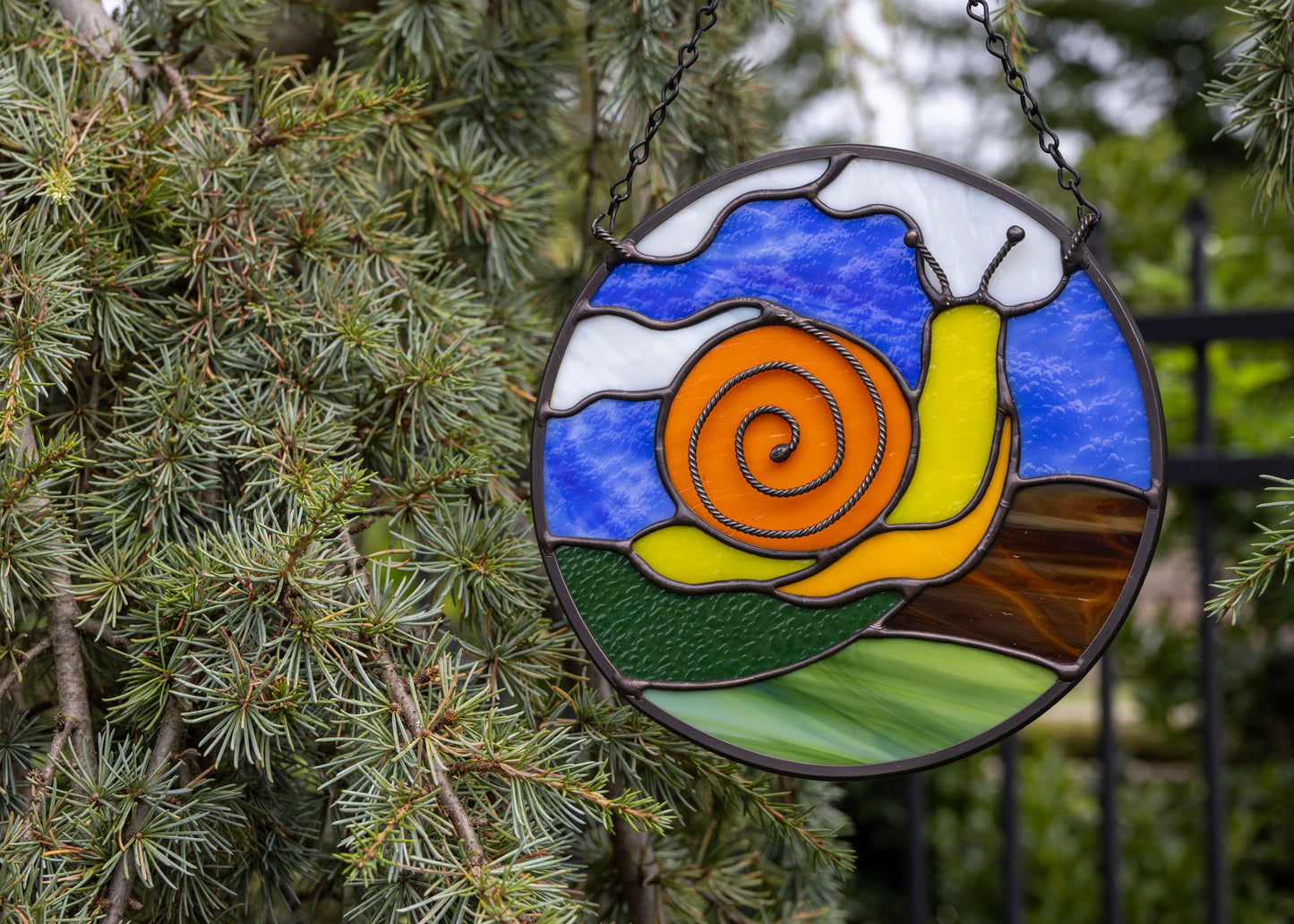 Garden Snail • Stained Glass Pattern • Digital Download • HOBBY LICENSE