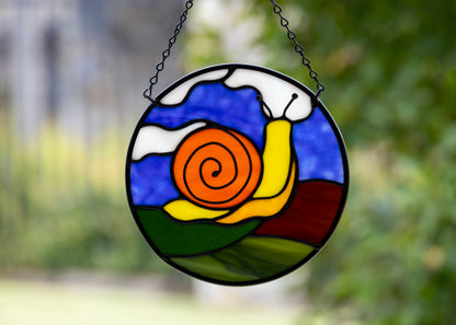 Garden Snail • Stained Glass Pattern • Digital Download • HOBBY LICENSE