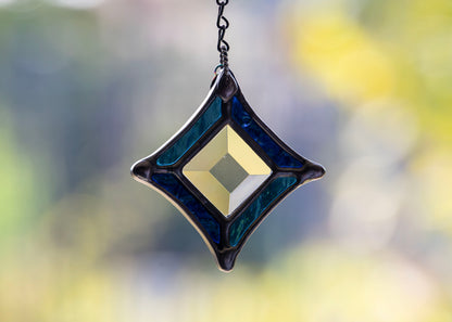 BEVEL STARS "SMOKE" • Stained Glass Art • Suncatcher