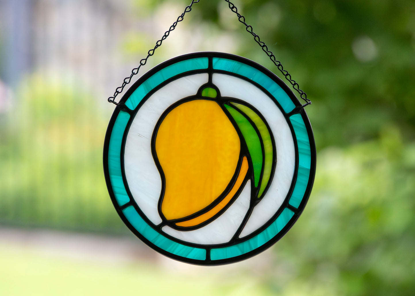 Mango Circle • Stained Glass Pattern • Digital Download • HOBBY LICENSE