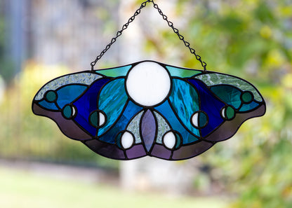 Moon Phase Moth • Stained Glass Pattern • Digital Download • HOBBY LICENSE