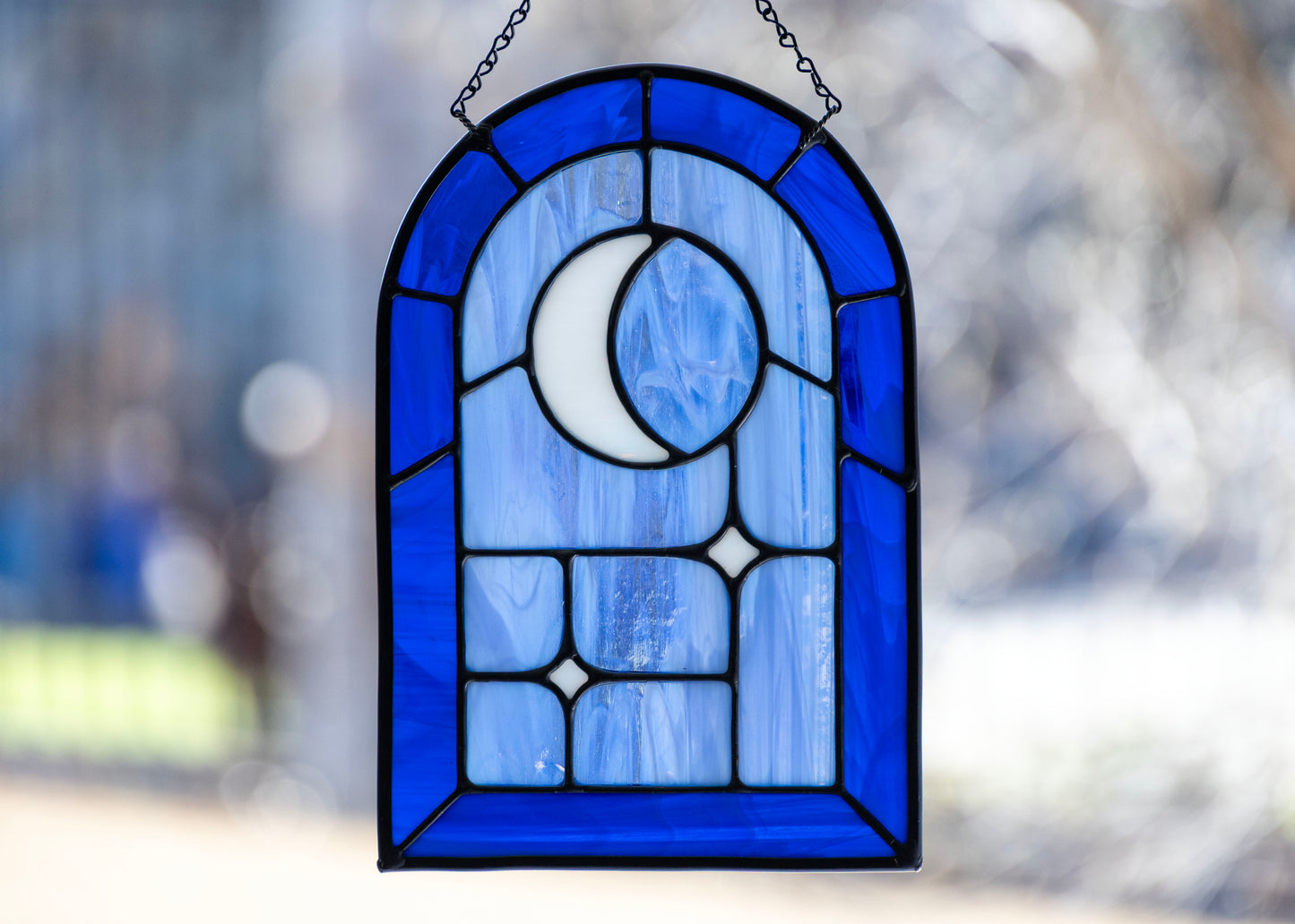 Moon Portal • Stained Glass Pattern • Digital Download • HOBBY LICENSE