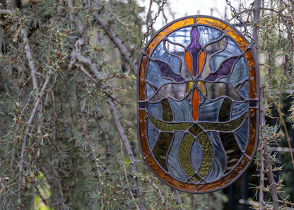 Nouveau Iris • Stained Glass Pattern • Digital Download • HOBBY LICENSE