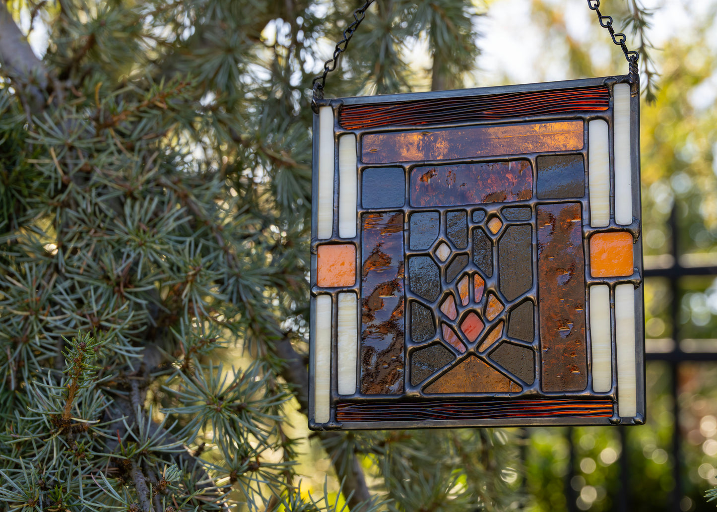 Patchwork Fireplace • Stained Glass Pattern • Digital Download • HOBBY LICENSE