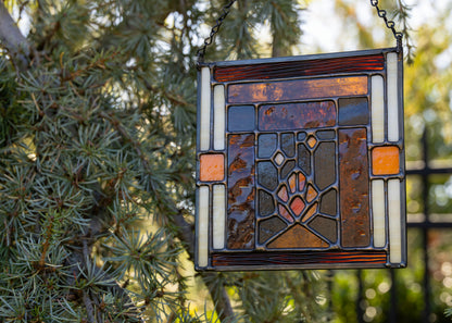 Patchwork Fireplace • Stained Glass Pattern • Digital Download • HOBBY LICENSE