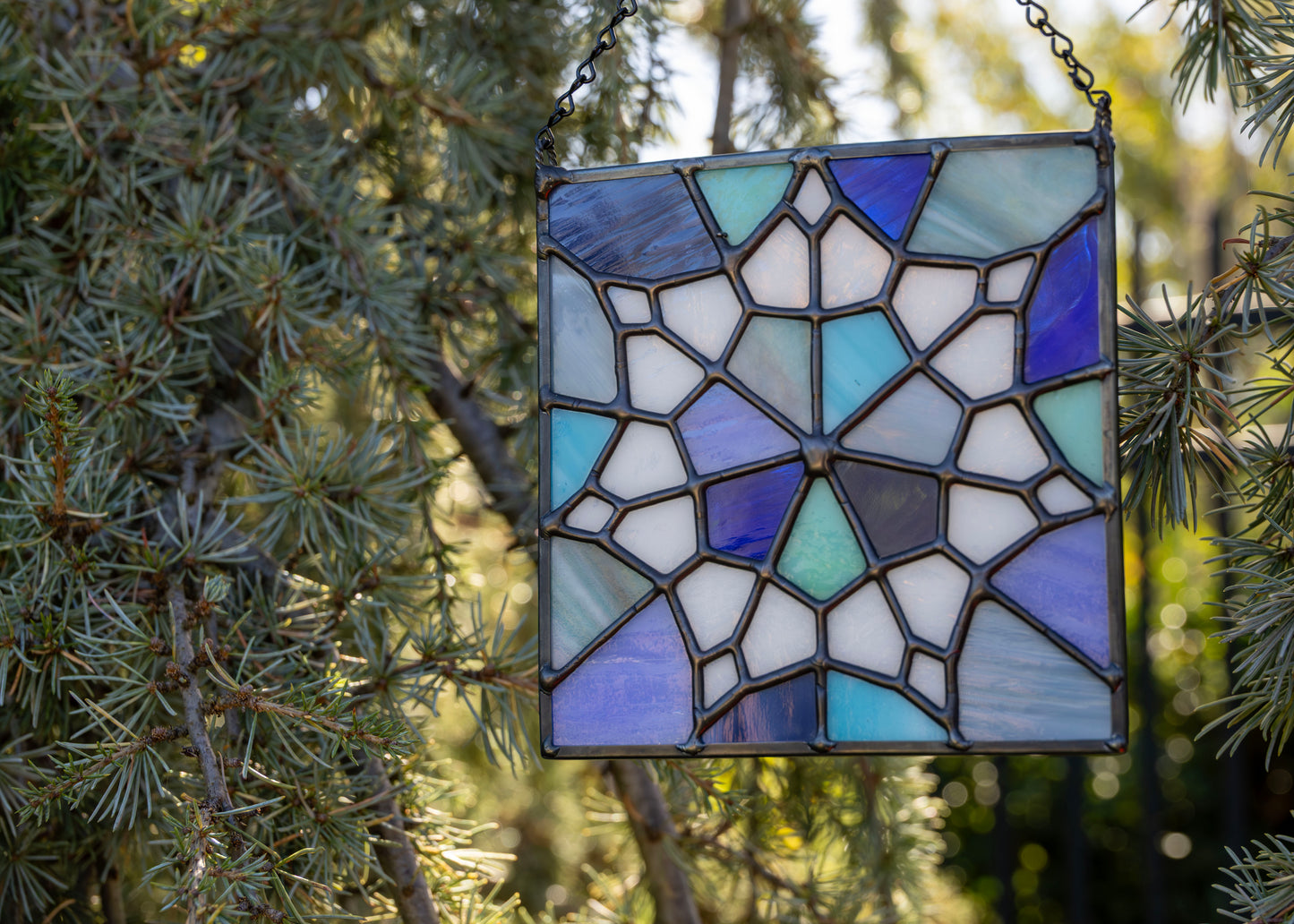 Patchwork Snowflake • Stained Glass Pattern • Digital Download • HOBBY LICENSE