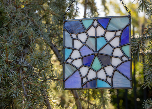 Patchwork Snowflake • Stained Glass Pattern • Digital Download • HOBBY LICENSE