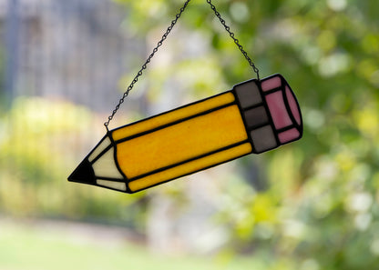 Pencil Suncatcher • Stained Glass Pattern • Digital Download • HOBBY LICENSE