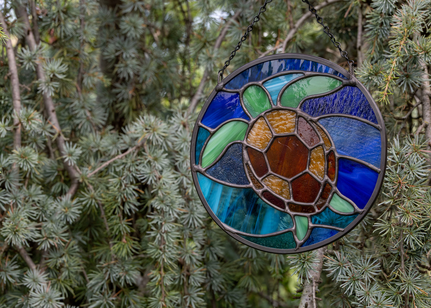 Sea Turtle • Stained Glass Pattern • Digital Download • HOBBY LICENSE