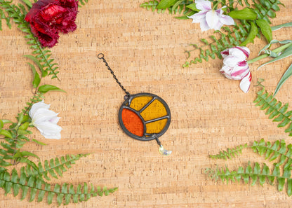 SUNBEAM SUNCATCHER "I" • Stained Glass Art • Suncatcher