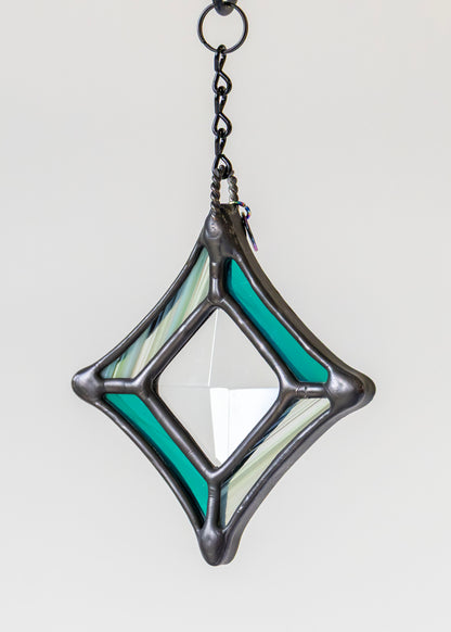 BEVEL STARS "CLEAR" • Stained Glass Art • Suncatcher