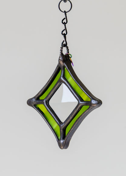 BEVEL STARS "CLEAR" • Stained Glass Art • Suncatcher