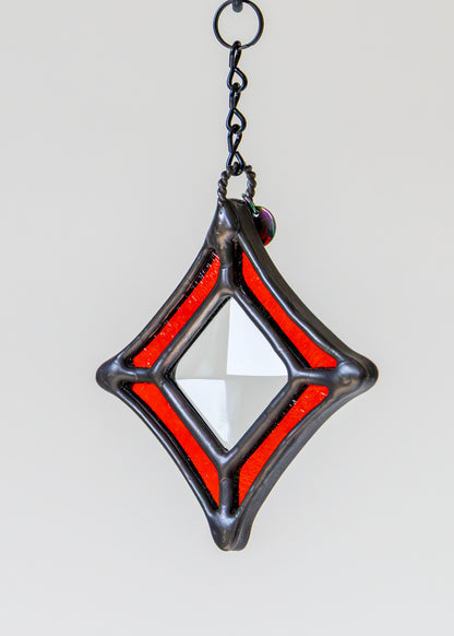 BEVEL STARS "CLEAR" • Stained Glass Art • Suncatcher