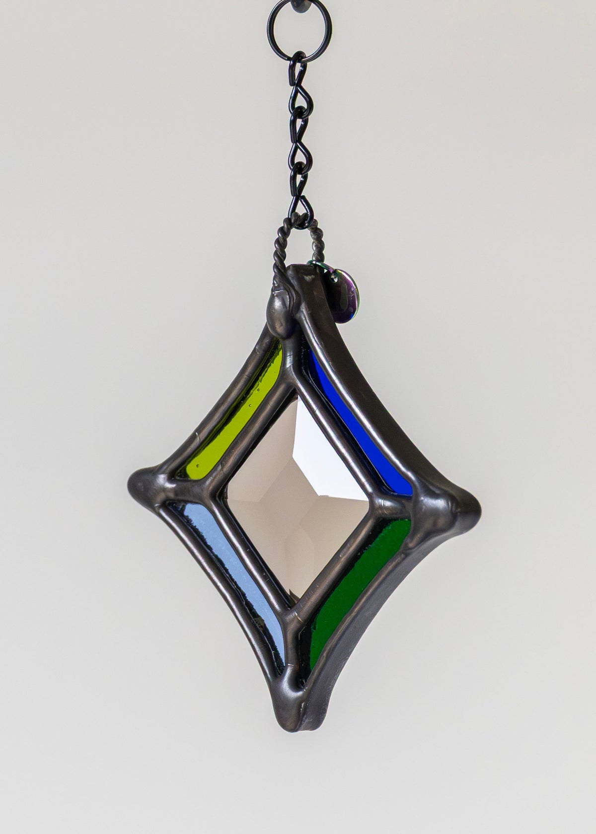 BEVEL STARS "SMOKE" • Stained Glass Art • Suncatcher