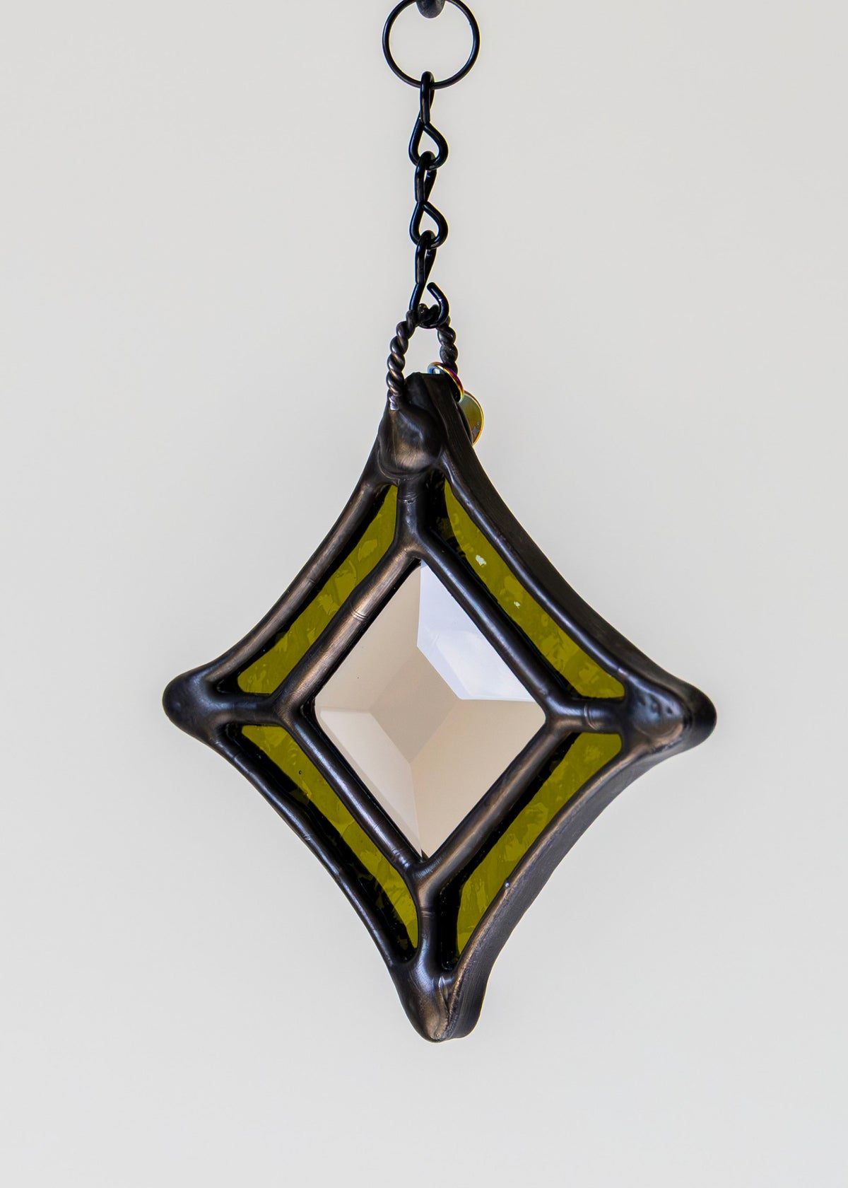 BEVEL STARS "SMOKE" • Stained Glass Art • Suncatcher