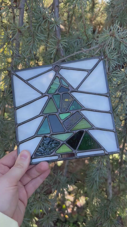 Patchwork Christmas Tree • Stained Glass Pattern • Digital Download • HOBBY LICENSE