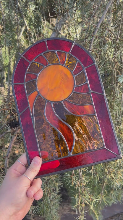 Sun Portal • Stained Glass Pattern • Digital Download • HOBBY LICENSE